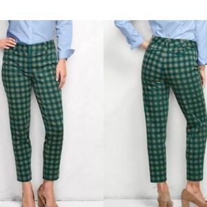 Landsend trousers size 16W straight leg green pattern nwt $89